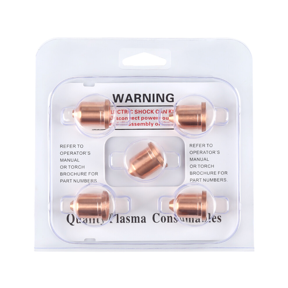 220819 Plasma Cutter Nozzles 5Pcs For Max65 - Great For Metals 4991362745844