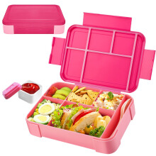 Lancheira Bento portátil, construção durável que resiste ao desgaste diário, ideal para refeições saudáveis em qualquer lugar (1300ml)