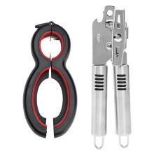 Design ergonômico do cabo para conforto e controle, utensílio de cozinha três em um para cozinhar com eficiência e sem complicações.