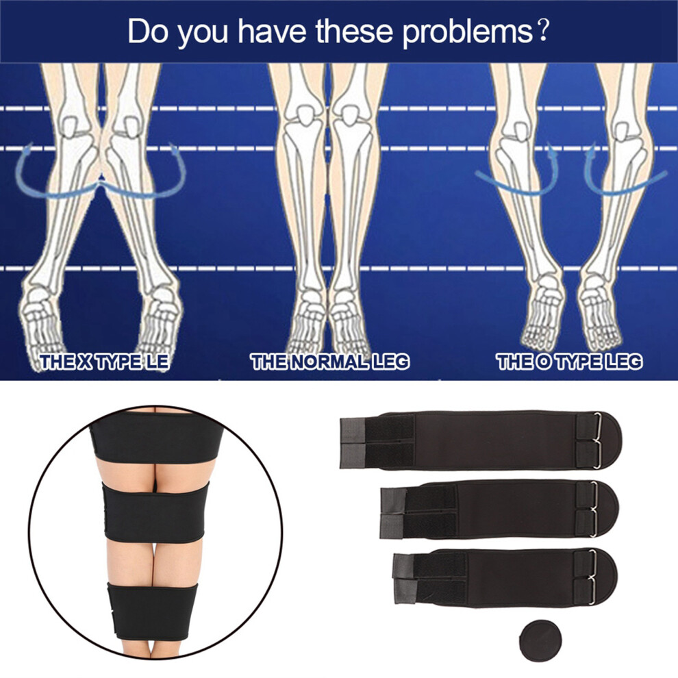 Posture Corrector X/O Form Leg Belt Bowleg Correction Band for Men Women L
