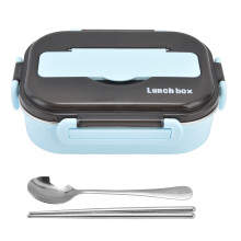 Fiambrera Bento de acero inoxidable aislada para picnics, recipiente reutilizable a prueba de fugas para el almuerzo, fiambrera saludable con