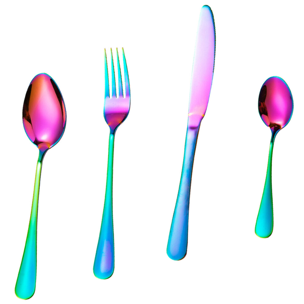 Children Safe Forks and Spoons, Dishwasher Safe Kids Stainless Steel Silverware Set - Ergonomic Handle Smooth Edges Rounded Fork Tines Non-Toxic Mirro