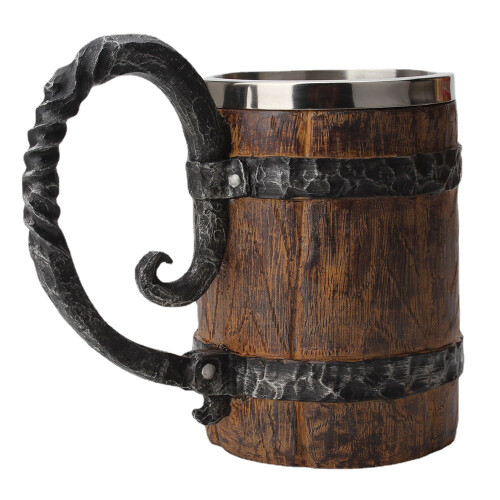Κούπα μπύρας τύπου Viking, μοναδική ιδέα δώρου για πάρτι φεστιβάλ, χειροποίητη