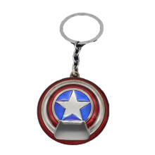 Kovová kľúčenka so štítom Kapitána Ameriky, oficiálny licencovaný produkt Marvel Comics Rotujúca kľúčenka so štítom, skvelá