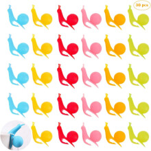 Easy To Use And Clean Wine Glass Markers, Colorful Tea Bag Clip In Cute Snail Shape For Party Decoration, Meeting, Banquet, Family Meal, Wedding, Birt