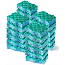 Esponjas de celulose que não riscam, são absorventes e não deixam marcas. Esponja de cozinha resistente, projetada para limpar sujeiras difíceis