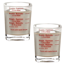 Master Blender's Tool, mosogatógépben mosható, nehéz üveg felespoharak, tökéletesek finom szeszes italok és kávé fogyasztásához (2
