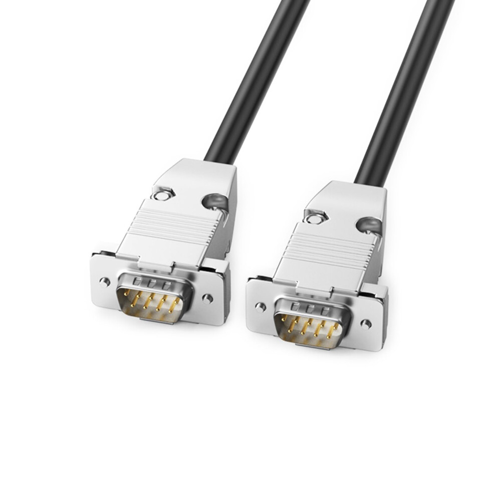 Rs232 Cable 0.530M Length, 9Pin, Plated Connectors, Data Cable For Communication Equipment Gold 9105992189342