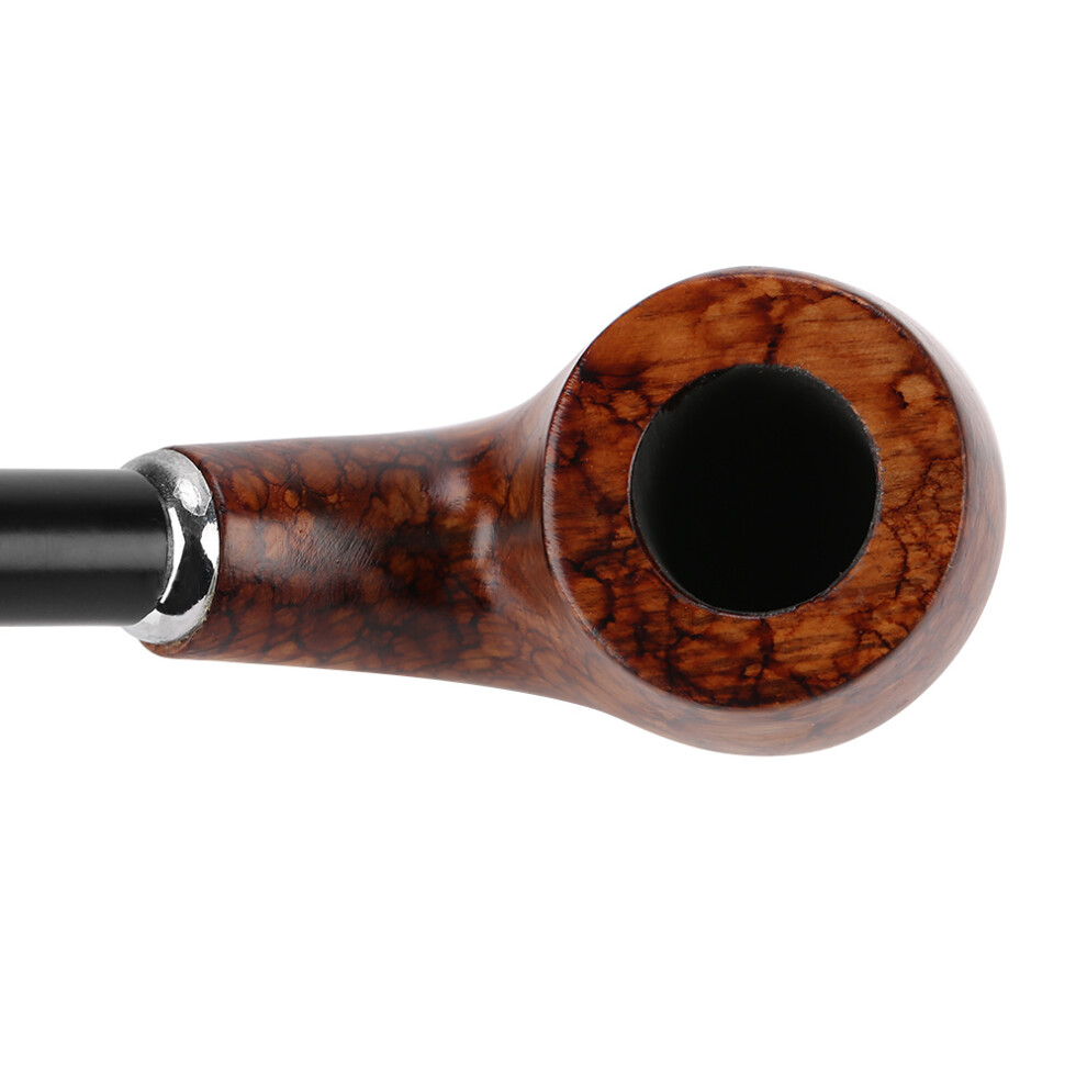 Exquisite Wooden Tobacco Pipe With Long Handle Â Brown, 40.5Cm 9421362747869