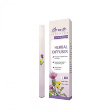 (Purple) Herbal Refreshing Energy Bar Air Freshener Pen Portable Aromatherapy Diffuser Pen Odor Remover For Clear Breathing Body Care