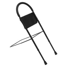 Bed Assist Rail Adjustable Heights Safety Hand Rail Bedside Home Safety Handle With Storage Pocket Floor Support Black