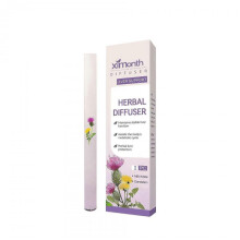 (Purple) Mullein Herbal Refreshing Energy Bar Air Freshener Pen Portable Aromatherapy Diffuser Pen Odor Remover For Clear Breathing Body Care