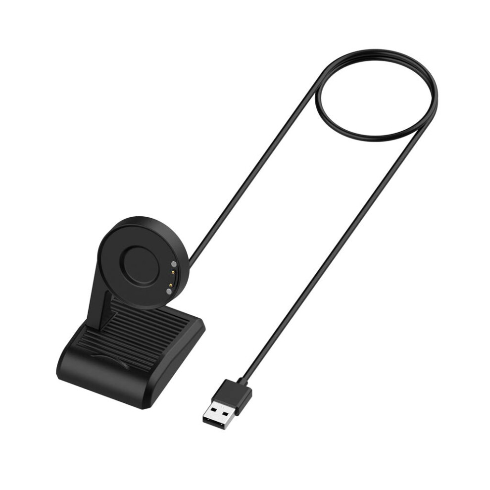 Usb Charger Cradle Smartwatch Charging Dock Stand Compatible With Ticwatch Pro 3 Black 9067246854317