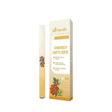 (Yellow) Herbal Refreshing Energy Bar Air Freshener Pen Portable Aromatherapy Diffuser Pen Odor Remover For Clear Breathing Body Care