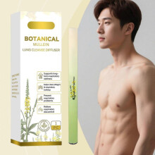 (2pcs) Herbal Diffuser Pen- Natural Mullein, Menthol & Rosemary Extracts, Phlegm Clearance, Relieve Discomfort, Daily Use & Seasonal Support, 1 Piece