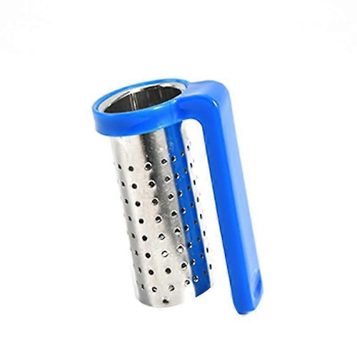 (Blue) Tea Strainers Hanging On Cup Style Tea Infuser With Handle Tea Diffuser Strainer Herbal Spice Filter Drinkware Tea Accessories