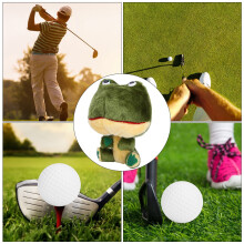Frosch-Plüsch-Golfschlägeschutzhaube für 460CC Driver, schützt den Schläger, 1 Stück