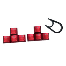 WASD and Arrows Keys Keycaps Translucent Backlights-Red