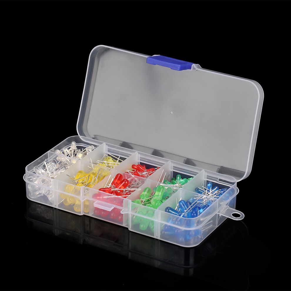 350Pcs Assorted Color 3Mm & 5Mm Led Light Diodes Kit For Diy Projects 8051362749528