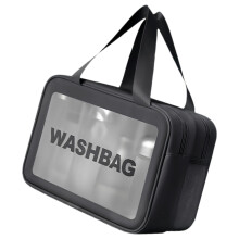 Cosmetic Bag Large Capacity Toiletry Bag Makeup Bag-Black L