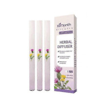 (3PCS) 1-5X Portable Herbal Diffuser Pen Lung Cleanse & Energy Boost Air Freshener Herbal Refreshing Bar Clear Breathing Purple