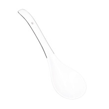 Elegant Asian Porcelain Soup Spoon, White Spoons With Smooth Surface For Multipurpose Household And Restaurant Use (Multipurpose)