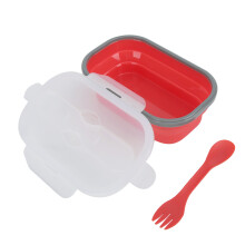Hopfällbara matbehållare Silikon lunchbehållare Mikrovågs- och fryssäkra Läckagesäkert Lock Kreativ köksblandare Design för