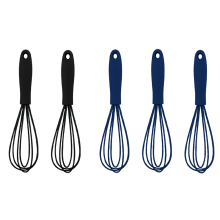 Hitzebeständiger Schneebesen, leicht zu reinigen und langlebig, geeignet für kleinere Rührarbeiten, rutschfester Edelstahlgriff, ideal zum Kochen
