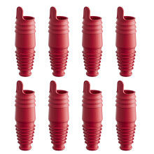 Pack of 8 Wine Preservers Bottle Stoppers Wine Tool Wine-Red