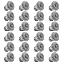 24 Pack Seal Bottle Stoppers Silicone Wine-Gray three hole plug