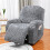 Elegant Sofa Protector Covers Set Recliner Cover In-Light Grey 5