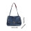 Retro Jeans Bag Women Extra Pockets Comfortable Double-Blue 4