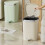 User Friendly Foot Pedal Garbage Can, Solid and-cream color 6
