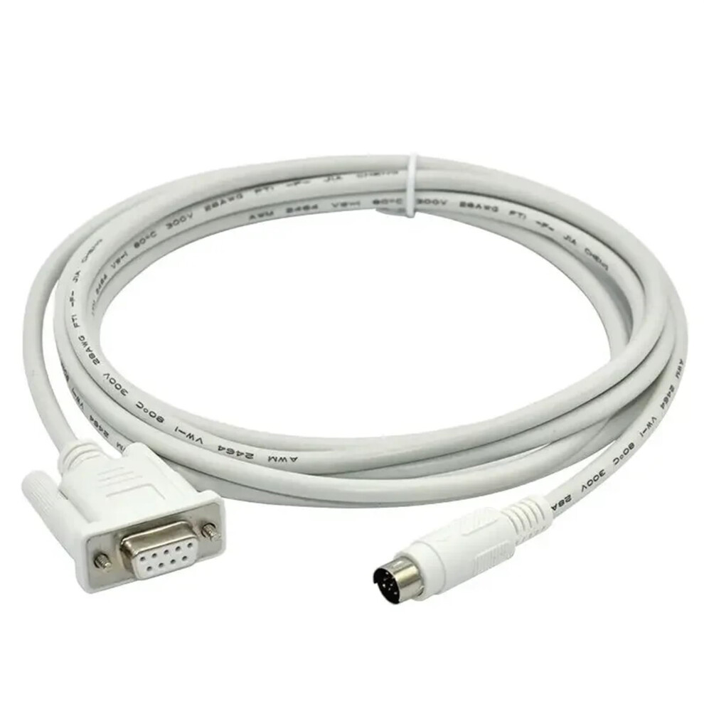 Rs232 Serial Programming Cable For Mcgs Tpc Touch Panel Hmi Fx Series Plc 2M White 9105992191123