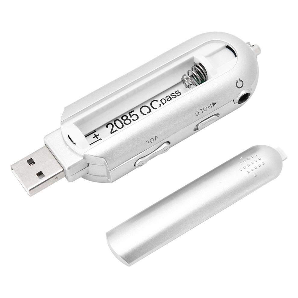 Portable Mp3 Player With Lcd Fm Radio Voice Recording Usb 8Gb Silver 7621362753873