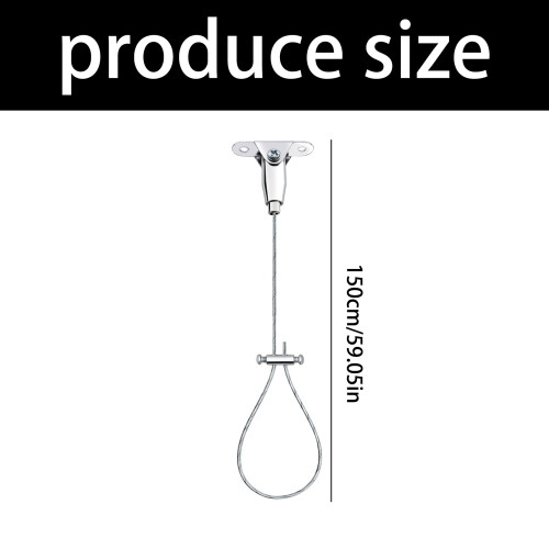 Stainless Steel Adjustable Shower Rod Support Systems Ceiling 2