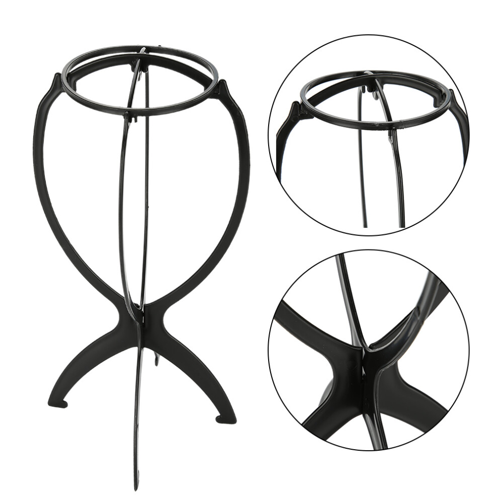 Unisex Light Abs Wig Stand Support: Foldable Detachable Ideal For Air Drying