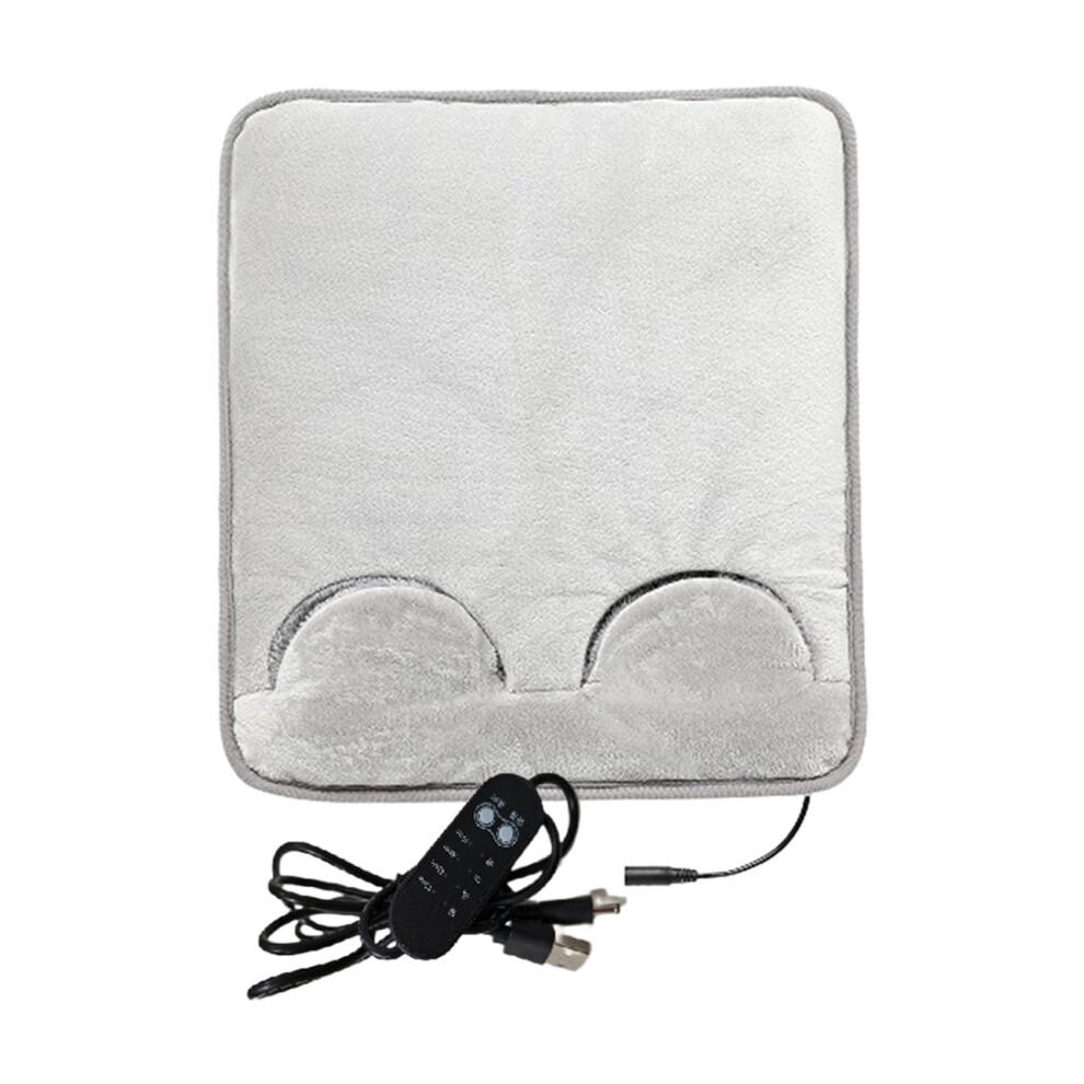 Heated Foot Warmer Electric Fast Heating Pad With Auto Shut Off USB Pouch For Abdomen Full Body Leg Cramps Ash