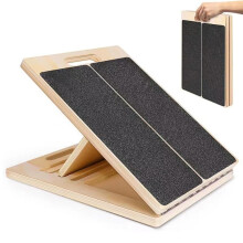 Stretching Board Five Adjustable Angles Soft Mat Surface Compact Foldable For Travel And Gym Use 11.81x15.74x1.57 Inches