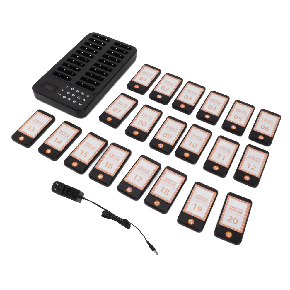 Vibration Alert Restaurant Wireless Pagers Long Range Paging Customizable Alarm Modes Queue Calling System Flashing Alert Buzzer Alert Waterproof Buil 9363190949940