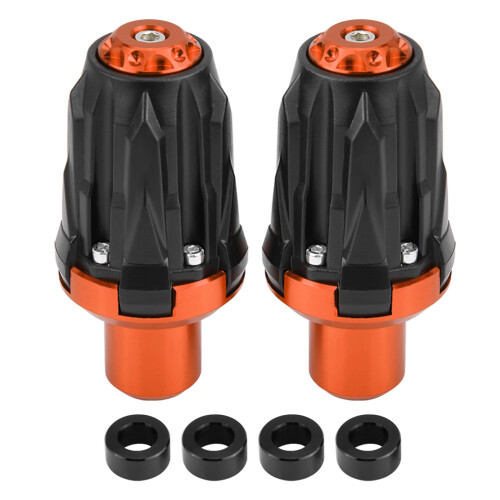 Motorcycle Exhaust Frame Sliders 10mm Orange Crash Protector Falling Safety Pad 1