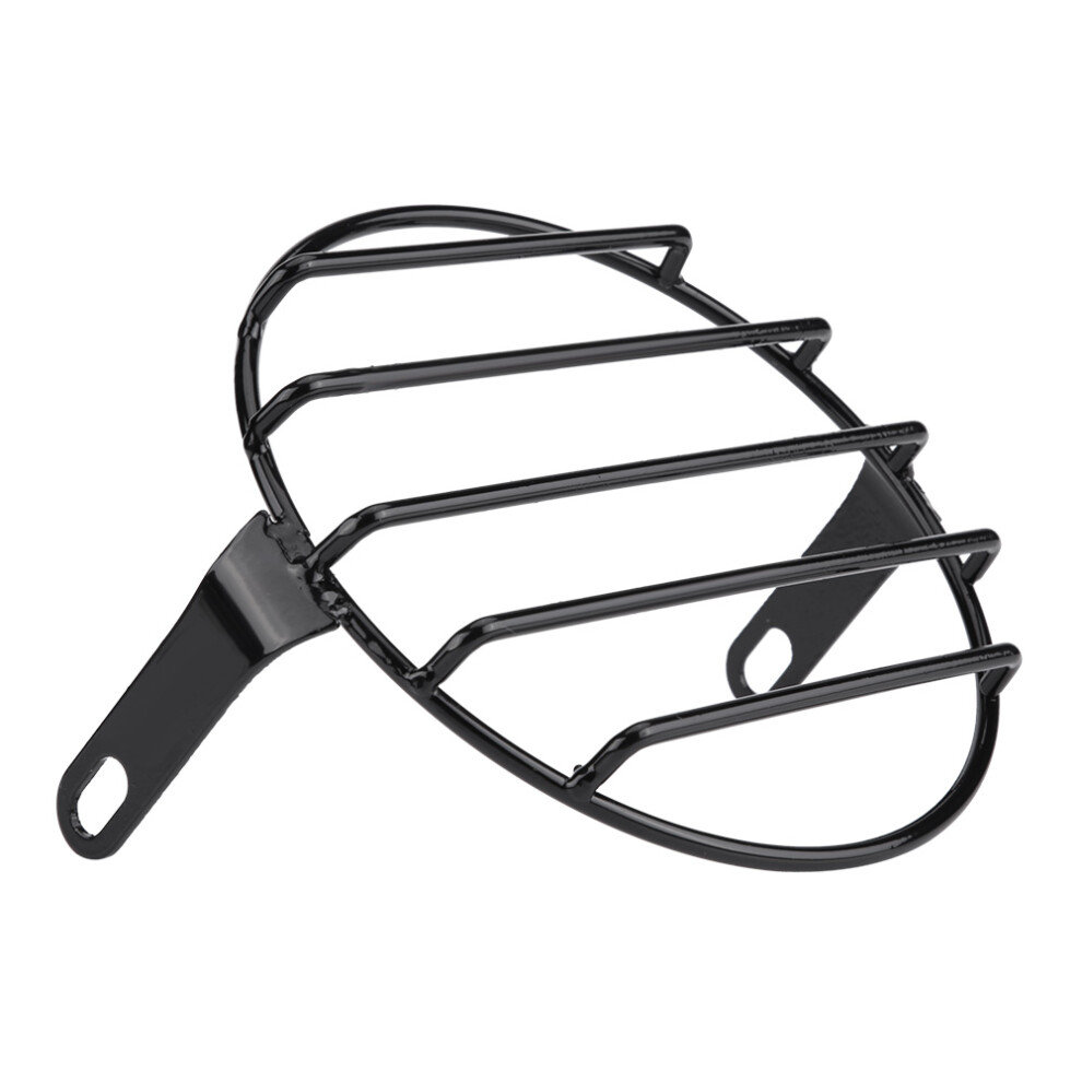 Stylish 6.5In Round Headlight Grill Mask For Bobber Cafe Racer 9301362756033