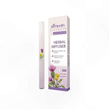 (Purple) Herbal Aromatherapy Diffuser with Mullein Thyme and Mint for Air Freshening and Respiratory Support