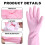 Επαναχρησιμοποιούμενα γάντια κουζίνας, γάντια πλυσίματος πιάτων με επένδυση από 4