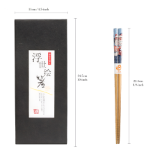 Conjunto de Hashis Antiderrapantes Reutilizáveis, Hashis de Madeira de Bambu com Design Ergonômico e Superfície Lisa, Ótimos para Sushi, Ramen e
