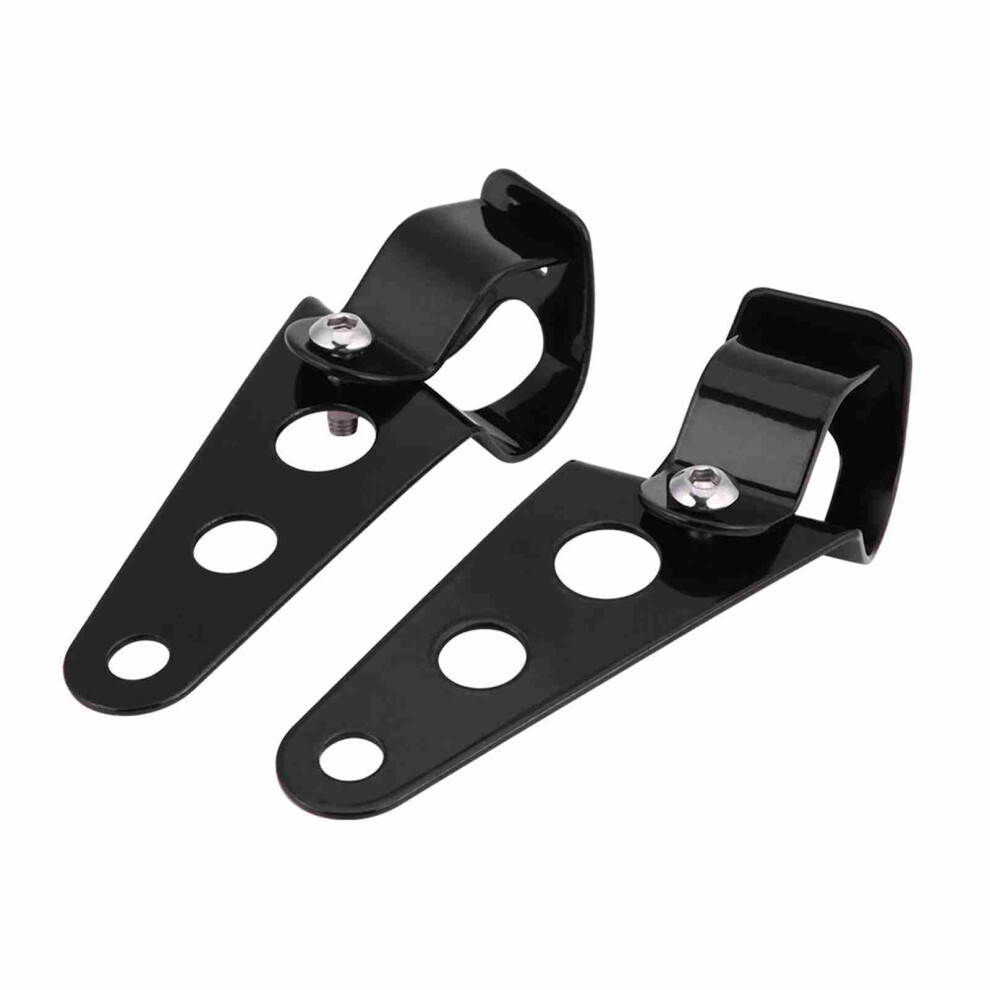 2Pcs Motorcycle Headlight Mount Brackets For 28Mm-34Mm Fork Diameter Black 8751362756129