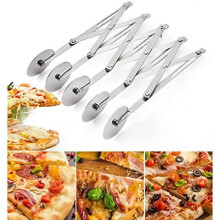 Udvidelig pizzaskærer, præcise snit, multifunktionel bageskærerulle til dit kunstneriske præg