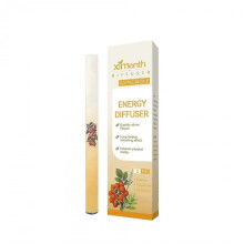 (Yellow) Herbal Refreshing Energy Bar Air Freshener Pen Portable Aromatherapy Diffuser Pen Odor Remover For Clear Breathing Body Care