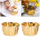 Πολυτελείς θήκες για cupcakes, αντικολλητικά ποτήρια ψησίματος από χρυσό 7