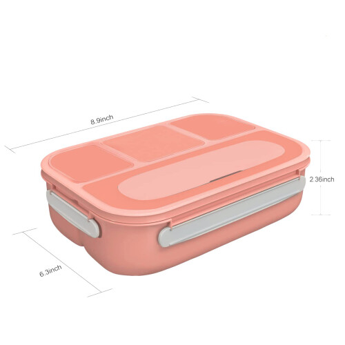 Σύντροφος Ισορροπημένου Γεύματος, Bento Box με Ανεξάρτητα Διαμερίσματα για 1